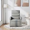 vidaXL Fauteuil de massage inclinable Gris clair Tissu