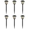 vidaXL Lampes solaires ext&eacute;rieures avec pique de sol 6 pcs Blanc chaud