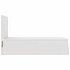 VidaXL Lit ottoman avec matelas blanc 100x200 cm similicuir