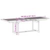 vidaXL Ensemble &agrave; Manger de jardin 7pcs bois d'acacia solide textil&egrave;ne