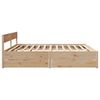 vidaXL Cadre de lit sans matelas 200x200 cm bois massif de pin