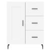 vidaXL Buffet haut Blanc 69,5x34x180 cm Bois d'ingénierie