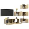 vidaXL Ensemble de meubles TV 5 pcs Chêne sonoma Bois d'ingénierie