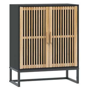 vidaXL Buffet noir 60x30x75 cm bois d'ing&eacute;nierie
