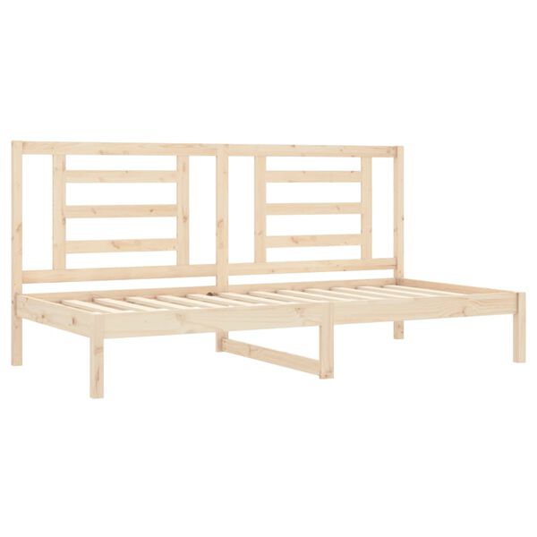 vidaXL Lit de jour sans matelas 90x200 cm bois de pin massif