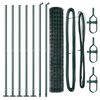 vidaXL Cl&ocirc;ture avec poteau Vert 1,6 x 10 m Acier et PVC