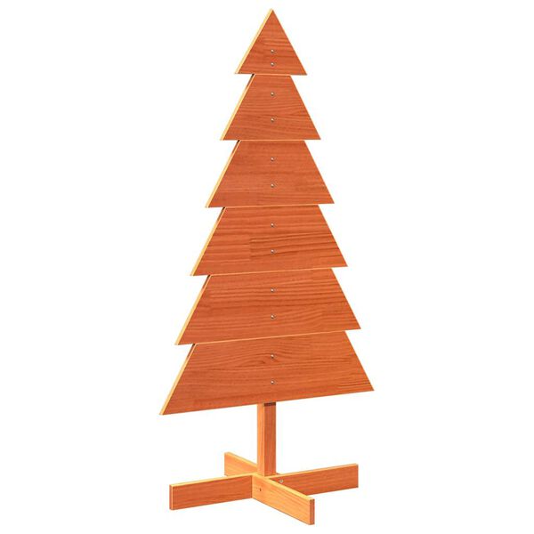 vidaXL Arbre de No&euml;l en bois pour d&eacute;coration 120 cm bois de pin massif