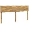 vidaXL T&ecirc;te de lit en bois brut ROSTOCK Blanc 200 cm