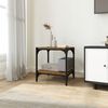 vidaXL Meuble TV Ch&ecirc;ne fum&eacute; 40x33x41 cm Bois d'ing&eacute;nierie et acier