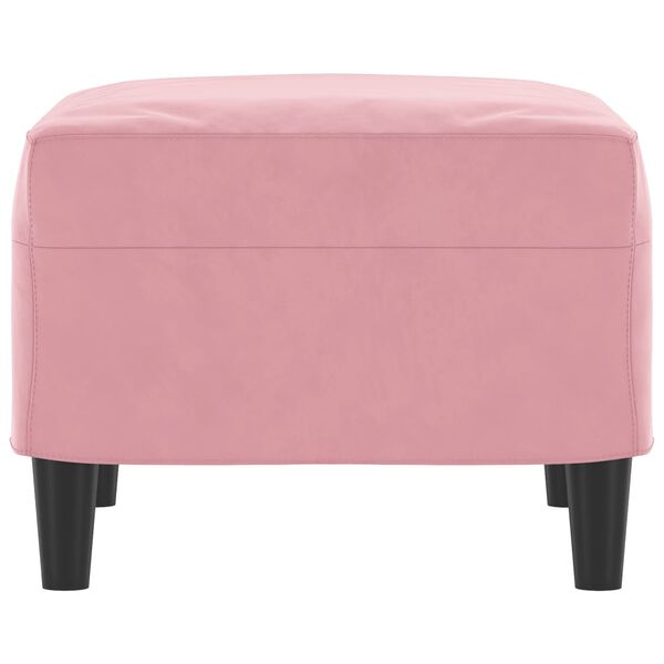 vidaXL Repose-pied Rose 60x50x41 cm Velours