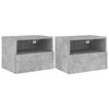 vidaXL Meubles TV muraux 2 pcs gris b&eacute;ton 40x30x30cm bois d'ing&eacute;nierie
