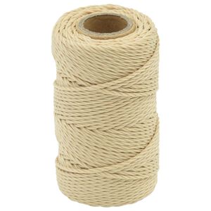 vidaXL Corde de bateau 2 mm 25 m Naturel