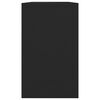 vidaXL Buffet noir 120x41x75 cm bois d'ingénierie