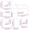 vidaXL Lit mezzanine enfants avec tunnel sans matelas rose 90x200 cm