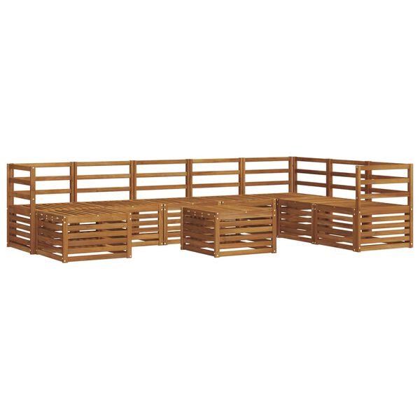 vidaXL Ensembles de canap&eacute;s Naturel Bois d'Acacia Massif