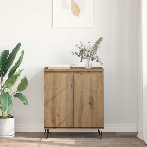 vidaXL Buffet Ch&ecirc;ne artisanal 60 x 35 x 70 cm Bois d'ing&eacute;nierie