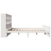 vidaXL Lit biblioth&egrave;que sans matelas blanc 120x190 cm bois pin massif
