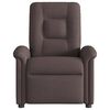 vidaXL Fauteuil inclinable Marron foncé Tissu