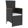 vidaXL Ensemble à manger d'extérieur 5pcs avec coussins Résine tressée