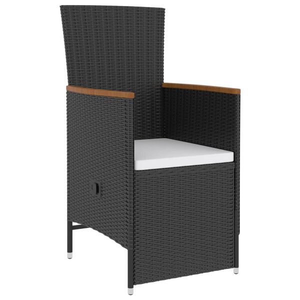 vidaXL Ensemble à manger d'extérieur 5pcs avec coussins Résine tressée