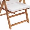 vidaXL Chaise de jardin 8 pcs Marron et blanc 57 x 71,5 x 104 cm