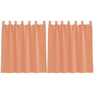 vidaXL Rideaux en voile avec boucles 2 pcs terre cuite 140x140 cm