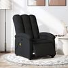 vidaXL Fauteuil de massage inclinable &eacute;lectrique Noir Tissu