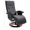 vidaXL Fauteuil TV pivotant noir similicuir