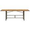 vidaXL Table de jardin avec dessus en bois d'acacia gris 190x80x74 cm