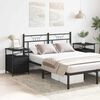 vidaXL Cabinet de chevet 2 pcs Ch&ecirc;ne noir 34 x 35,5 x 50 cm