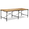 vidaXL Table &agrave; manger Bois de manguier massif 240 cm