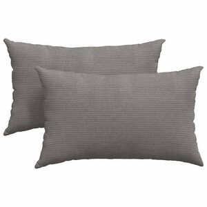 vidaXL Coussins de canap&eacute; 2 pcs Gris clair 50 x 30 cm