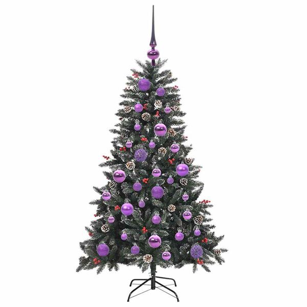 vidaXL Sapin de Noël artificiel avec 150 LED Vert 68 x 68 x 120 cm