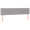vidaXL Sommier &agrave; lattes de lit et matelas gris clair 120x190 cm tissu