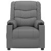 vidaXL Fauteuil de massage Gris Similicuir