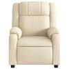 vidaXL Fauteuil inclinable Cr&egrave;me Tissu