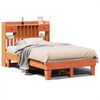 vidaXL Cadre de lit sans matelas cire marron 120x200cm bois pin massif