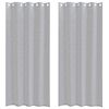 vidaXL Rideau en Voile 2 pc Gris fonc&eacute; 260 x 140 cm Polyester