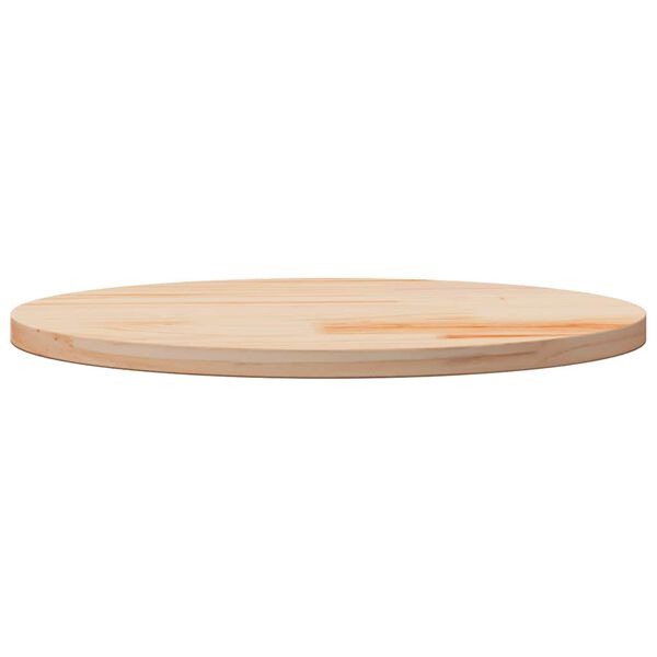 vidaXL Dessus de table &Oslash;70x2,5 cm Bois de pin massif