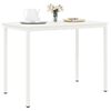 vidaXL Table de bar Blanc 110 x 55 x 105 cm Bois de pin massif