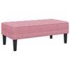 vidaXL banc avec coussin Rose 113 x 57 x 39 cm Velours