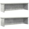 VidaXL &Eacute;tag&egrave;res de cuisine empilables 2 pcs gris b&eacute;ton 60x15x16 cm
