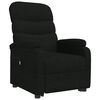 vidaXL Fauteuil Noir Tissu