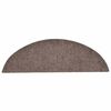 vidaXL Tapis d'escalier autocollants 30 pi&egrave;ces 56 x 17 x 3 cm Beige Demi-rond