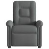 vidaXL Fauteuil inclinable de massage en tissu gris fonc&eacute;
