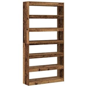 vidaXL Biblioth&egrave;que 6 niveaux 100 x 30 x 198 cm Bois d'ing&eacute;nierie