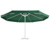 vidaXL Tissu de remplacement pour parasol d'extérieur Vert 515 cm