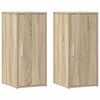 vidaXL Armoires &agrave; chaussures 2 pcs Ch&ecirc;ne sonoma 32x35x70 cm Agglom&eacute;r&eacute;