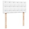 vidaXL Sommier &agrave; lattes de lit avec matelas Blanc 80x200 cm Similicuir