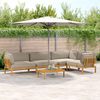 vidaXL Ensemble de Canap&eacute;s Uni 5 pcs Taupe Bois d'Acacia Massif